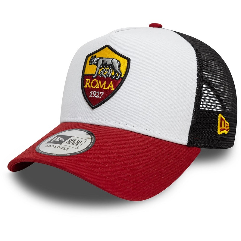 AS Roma E-Frame Core Trucker White Cap One Size