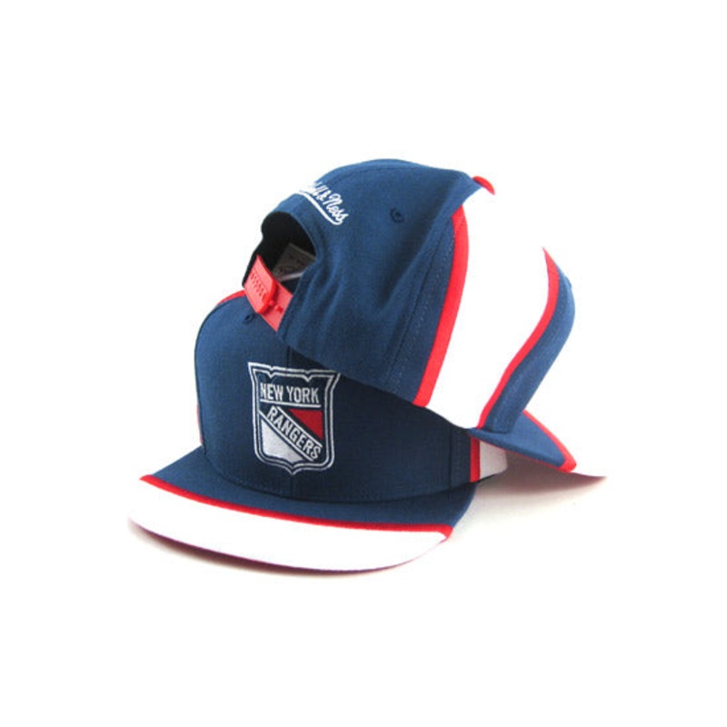 Mitchell&Ness New York Rangers Snapback Hat (TEAM COLORS) One Size