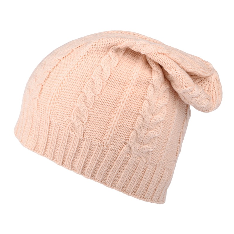 Timberland Hats Slouchy Cable Knit Beanie Hat – Rose 1-Size