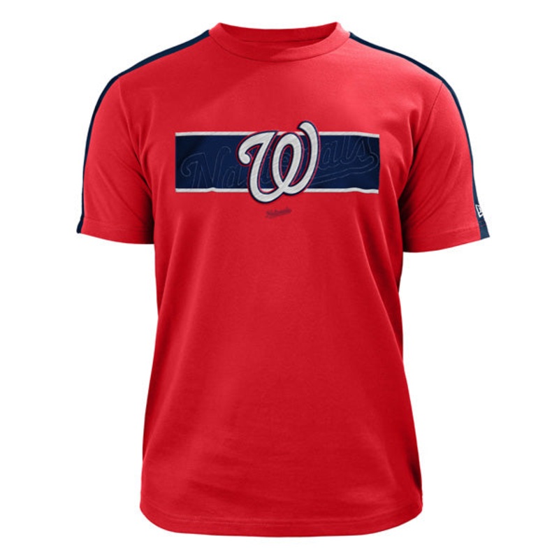 Washington Nationals New Era TONAL BAND Short Sleeve MLB T-Shirt – Red S
