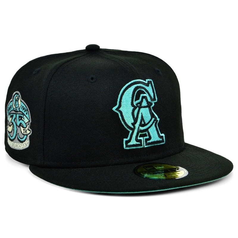 New Era x Lids HD California Angels Black/Mint 2022 59FIFTY Fitted Cap