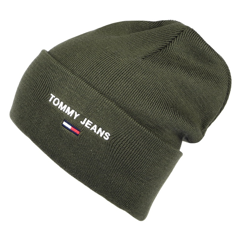 Tommy Hilfiger Hats TJM Sport Beanie Hat – Dark Olive 1-Size