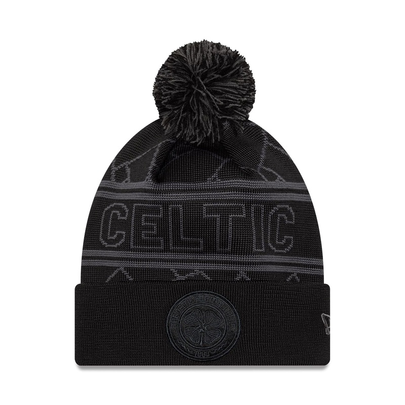 Celtic FC Core Black Sport Knit Beanie Hat OSFM