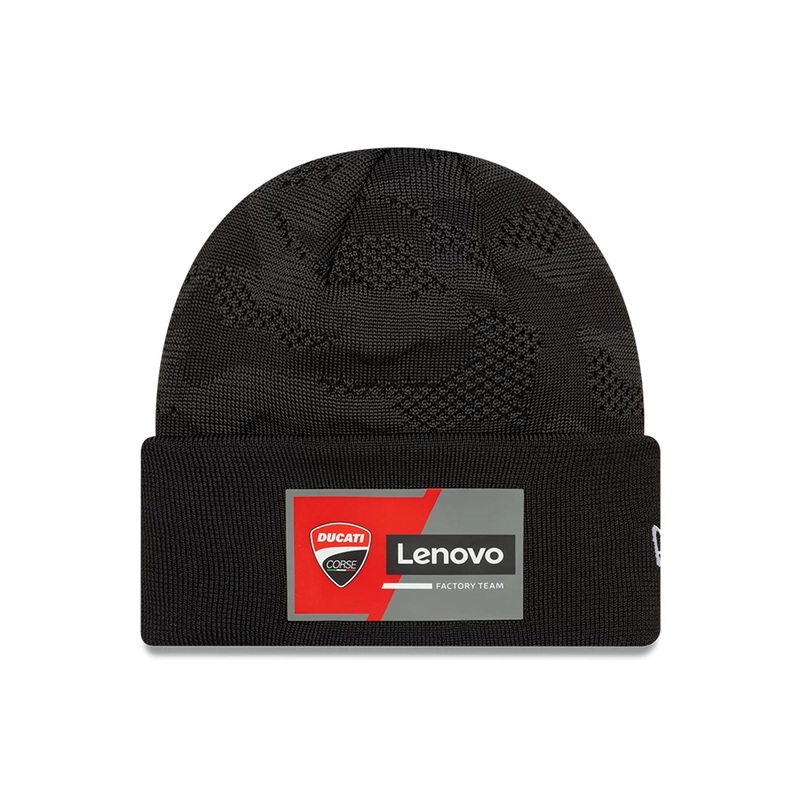 Ducati Team Black Cuff Knit Beanie Hat OSFM