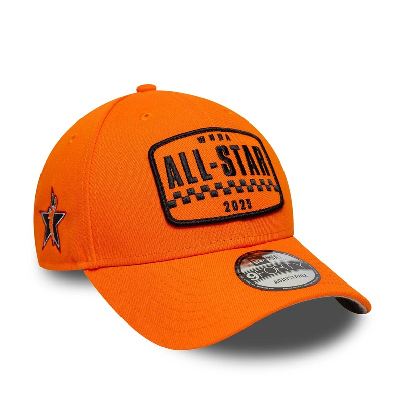 WNBA 2025 All Star Game Patch Orange 9FORTY M-Crown Adjustable Cap OSFM