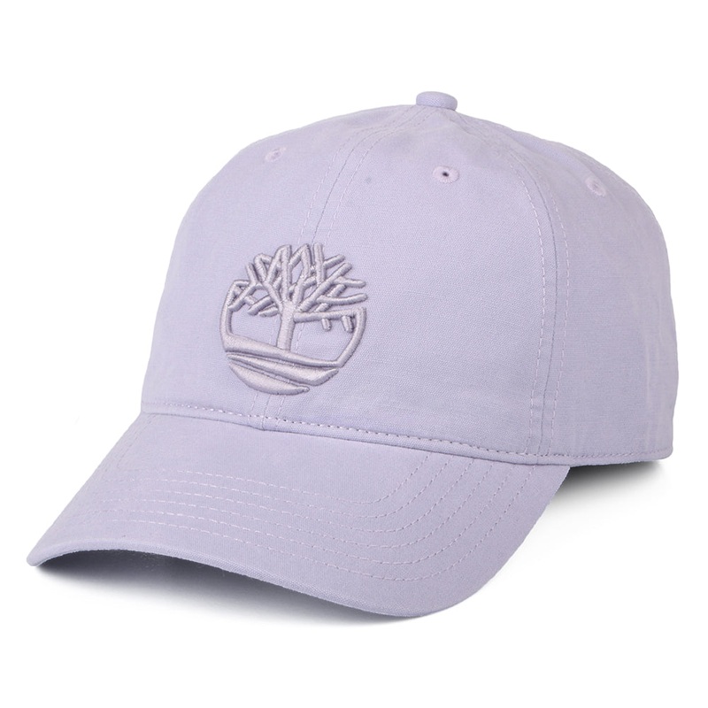 Timberland Hats Soundview Cotton Canvas Baseball Cap – Lilac Adjustable
