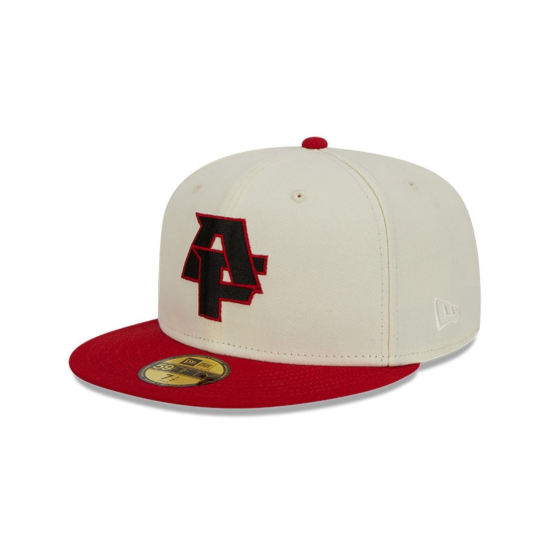 Atlanta Falcons New Era CITY ORIGINALS 59Fifty Fitted Hat – Chrome/Red 6 7/8
