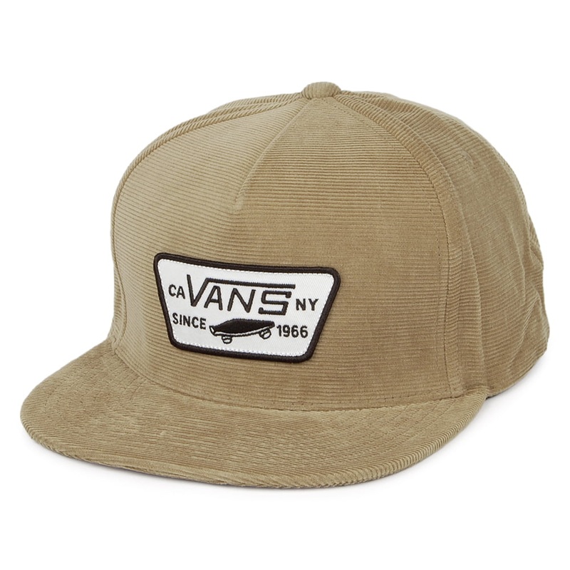 Vans Hats Full Patch Corduroy Snapback – Brown Adjustable