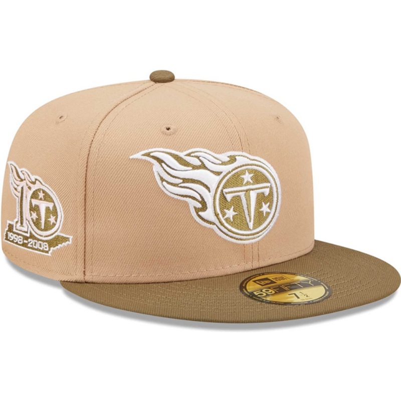 New Era Tennessee Titans 10th Anniversary Saguaro Tan/Olive 59FIFTY Fitted Hat