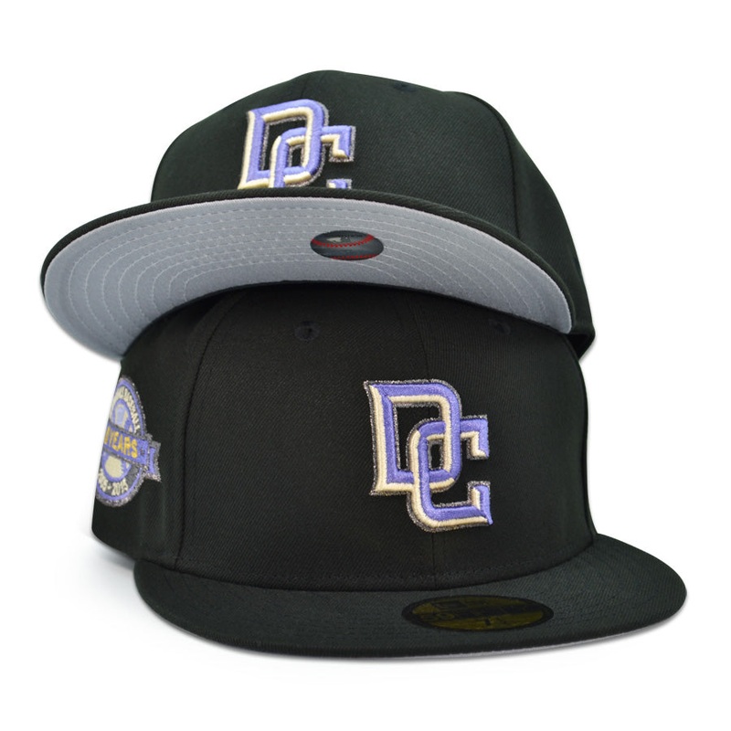 Washington Nationals “PROSPECT ST” Exclusive New Era 59Fifty Fitted Hat – Black/Mauve 6 7/8