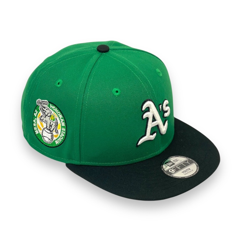 “KIDS” PHILADELHIA ATHLETICS (GREEN / BLACK) (HOHOKAM STADIUM) NEW ERA 9FIFTY SNAPBACK
