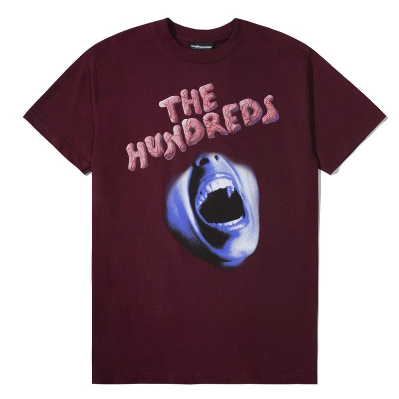 The Hundreds Pulse T-Shirt (Burgundy) m