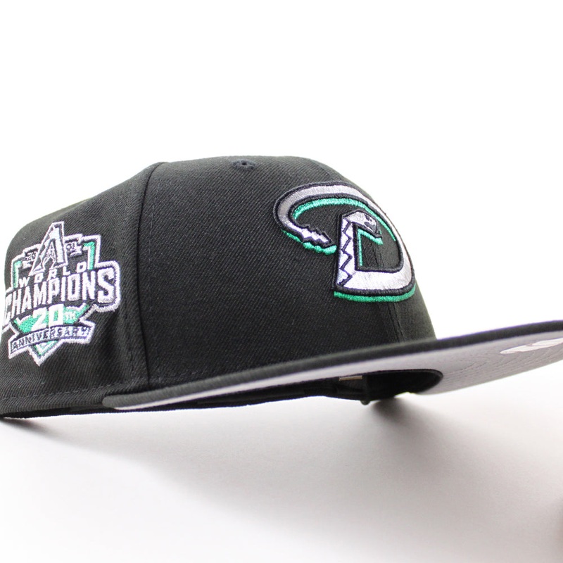 Arizona Diamondbacks 20th Anniversary New Era 59Fifty Fitted Hat (Black Gray Under Brim) 6 7/8