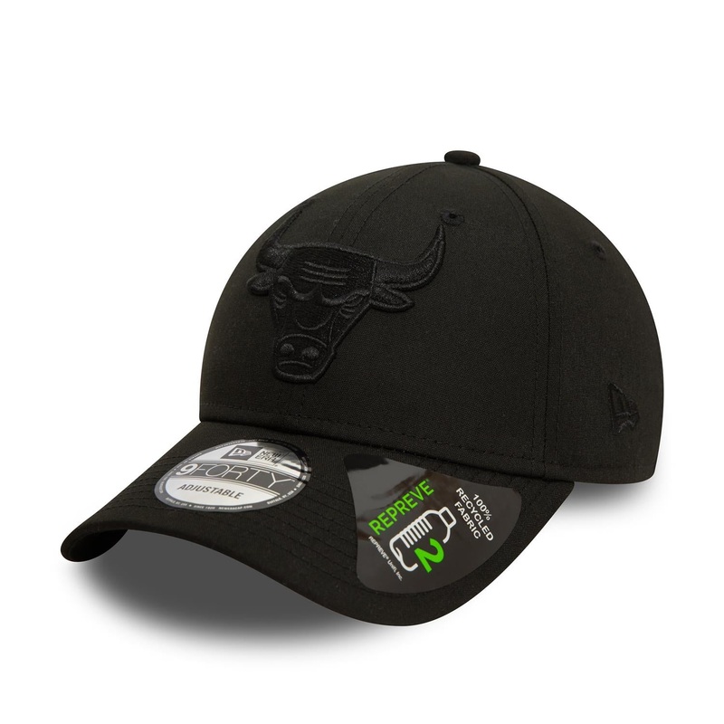 Chicago Bulls 9FORTY Repreve Outline Black Cap One Size