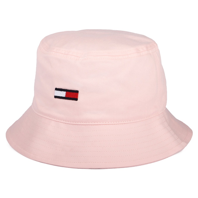 Tommy Hilfiger Hats TJW Flag Organic Cotton Bucket Hat – Light Pink Adjustable