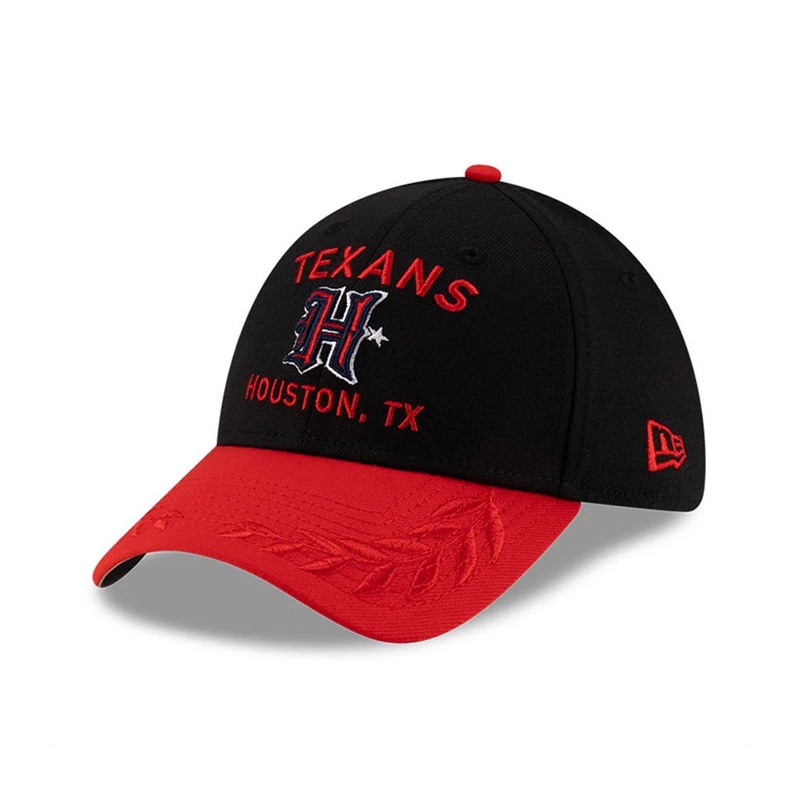 Houston Texans NFL Draft 2025 Black 39THIRTY Stretch Fit Cap S-M