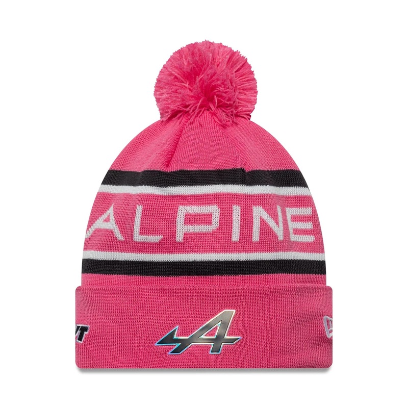 Alpine Racing Replica Team Pink Cuff Knit Beanie Hat OSFM