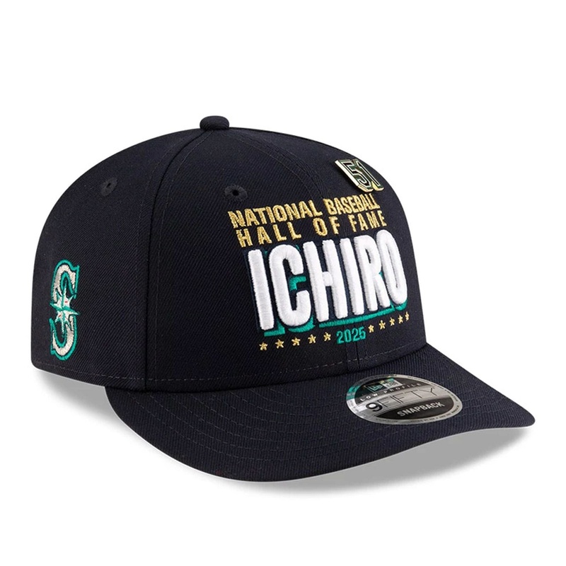 Seattle Mariners MLB 2025 Ichiro Hall Of Fame Navy Low Profile 9FIFTY Snapback Adjustable Cap OSFM