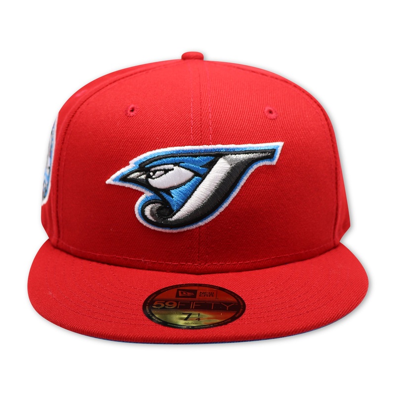 TORONTO BLUEJAYS “RED” (30th SEASON) NEW ERA 59FIFTY FITTED (C-BLUE UNDER VISOR) 67/8