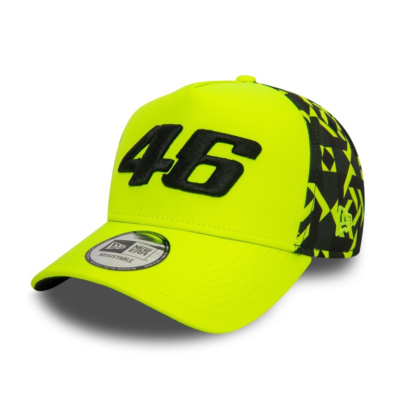 VR46 9FORTY E-Frame Geo Print Bright Yellow Cap One Size