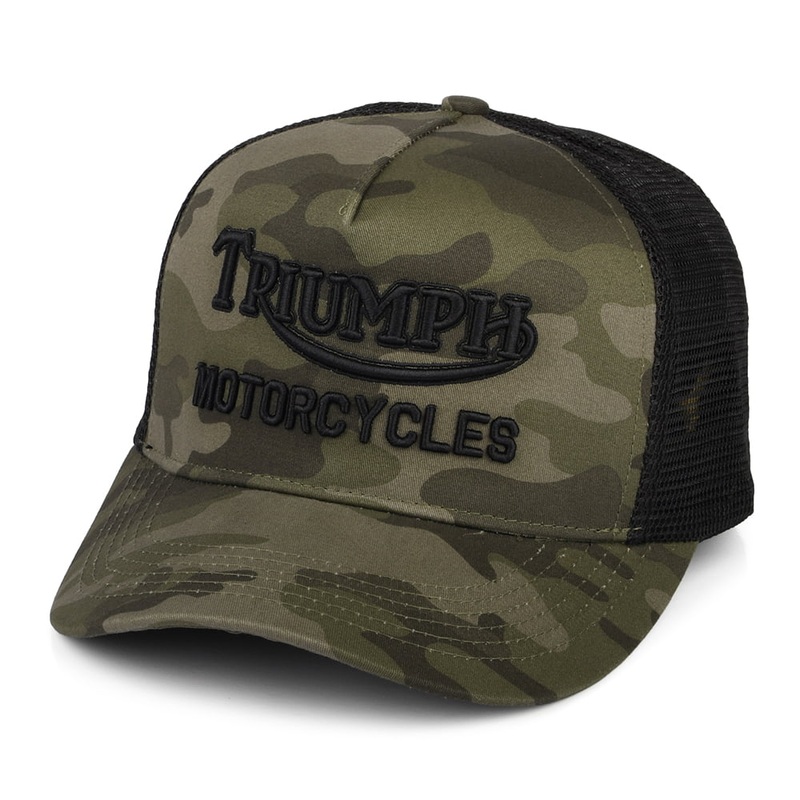 Triumph Motorcycles Oil Trucker Cap – Camouflage Adjustable