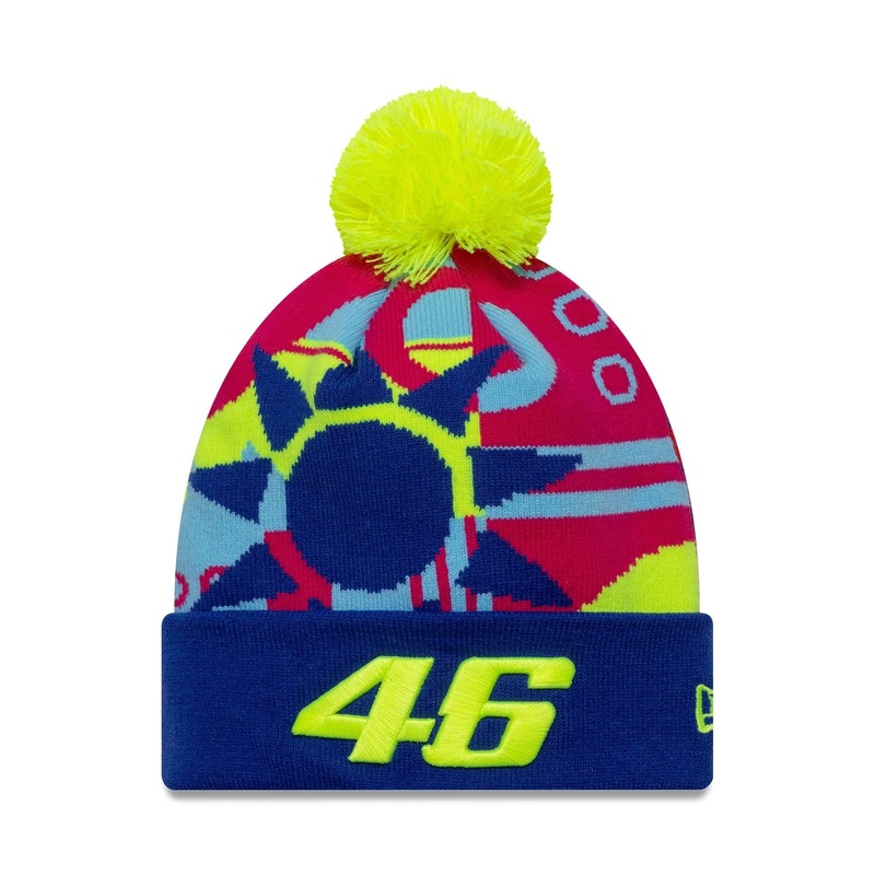 VR46 Vale Fanwear Dark Blue Cuff Knit Beanie Hat OSFM