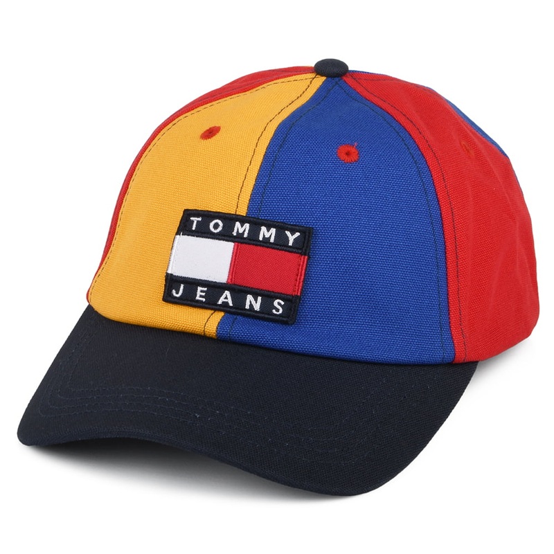 Tommy Hilfiger Hats TJM Heritage Colour Block Baseball Cap – Multi-Coloured Adjustable