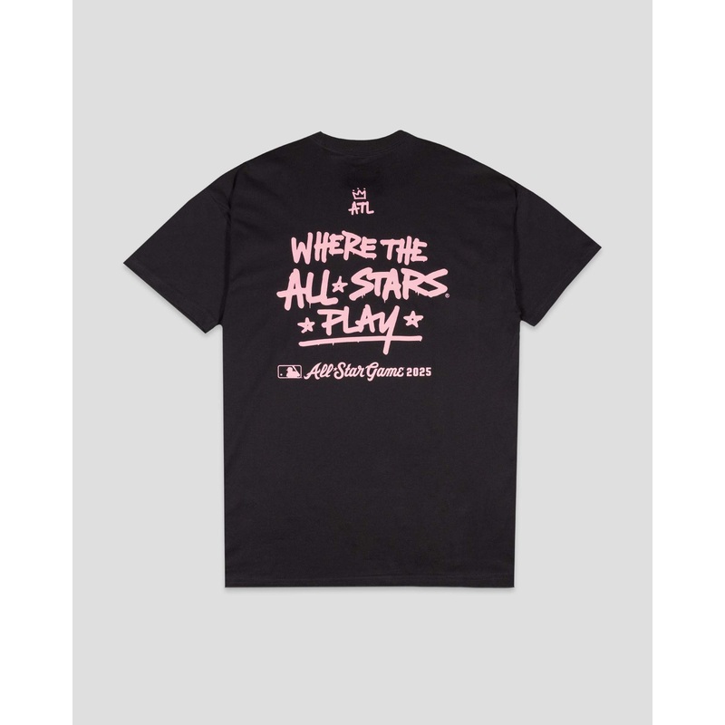 Where the All-Stars Play Pima Cotton T-Shirt (Black) – All-Star Game 2025 Small