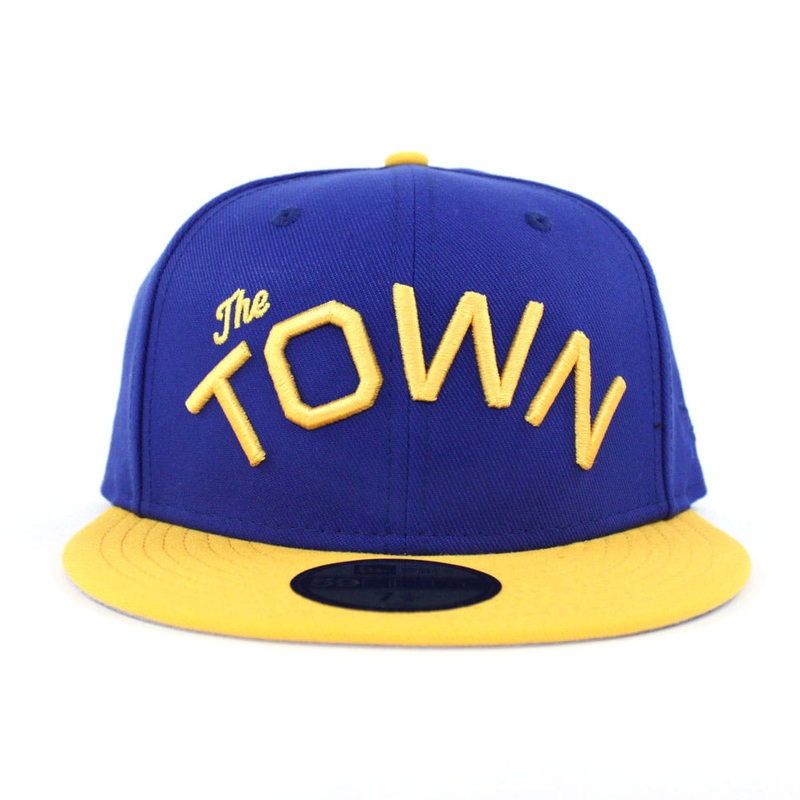The Town Golden State Warriors New Era 59Fifty Fitted Hat (Blue Yellow Gray Under Brim) 7