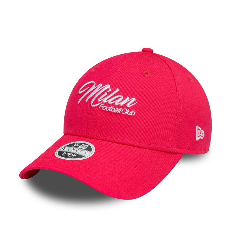 AC Milan Womens Wordmark Bright Pink 9FORTY Adjustable Cap OSFM