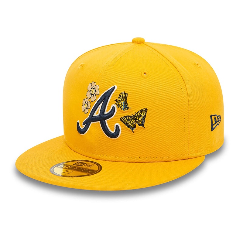 Atlanta Braves 59FIFTY MLB Icon Yellow Cap 6-7/8