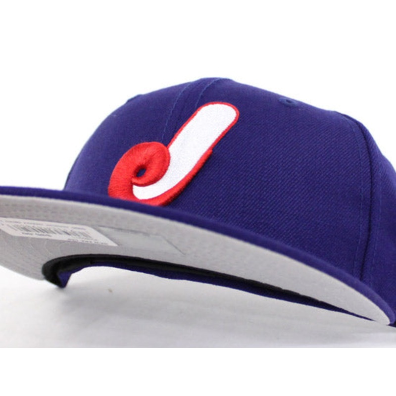 1987 Jacksonville Expos New Era 59Fifty Fitted Hats (Gray Under Brim) 7