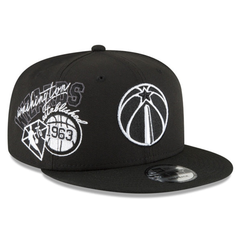 Washington Wizards New Era 2022 Back Half 9FIFTY Snapback Adjustable Hat – Black