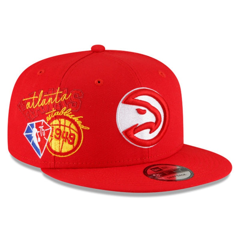 Atlanta Hawks New Era 2022 Back Half 9FIFTY Snapback Adjustable Hat – Red