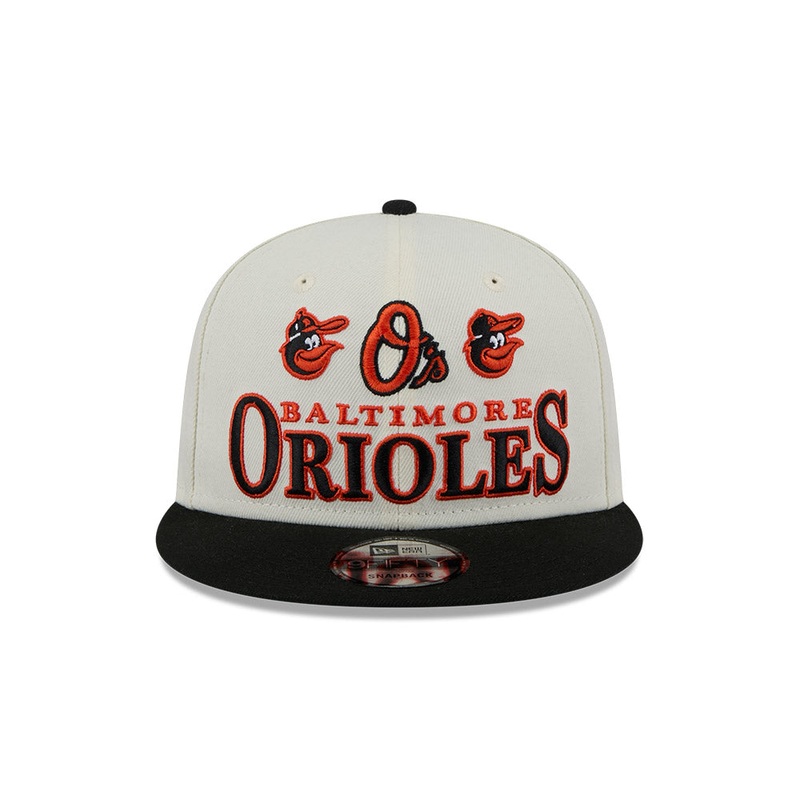 Balitmore Orioles New Era ARCHIVE 9Fifty Snapback Hat – Chrome/Black