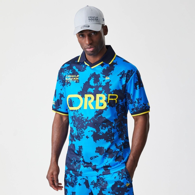 Red Bull Racing Graphic Blue Football Jersey XS