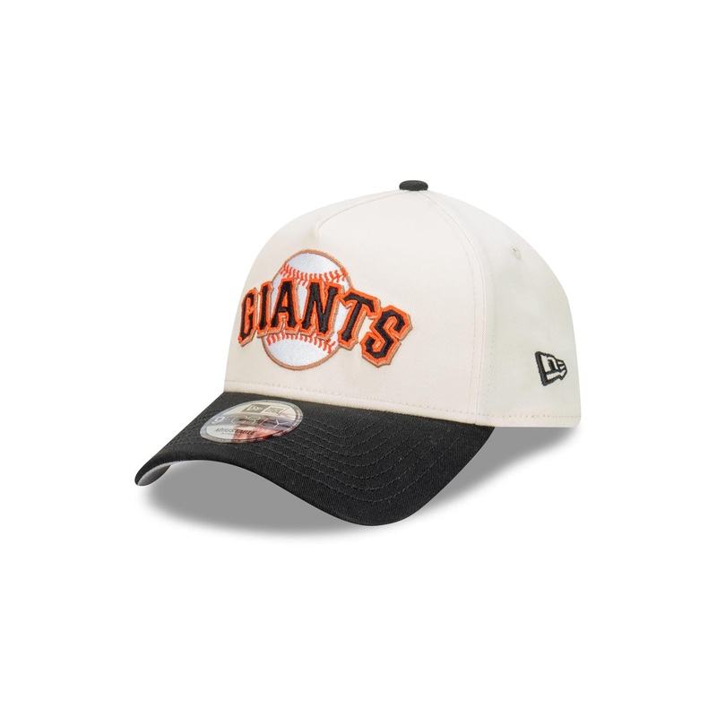 San Francisco Giants 9FORTY A-Frame Apac Exclusive Wordmark White Black/Cap One Size