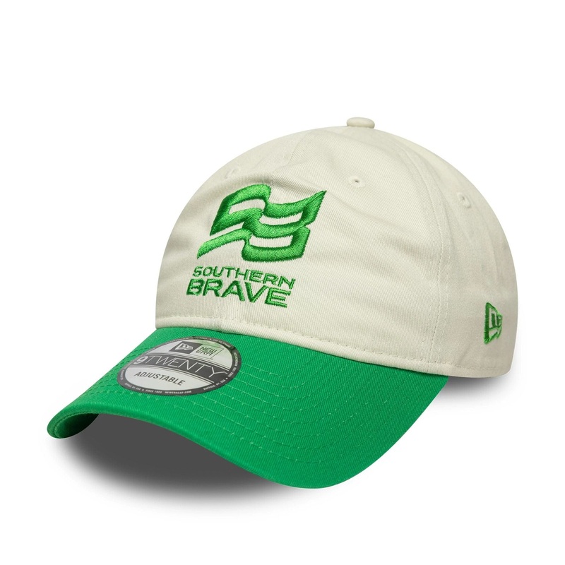 Southern Brave The Hundred 2025 Contrast Light Beige 9TWENTY Adjustable Cap OSFM
