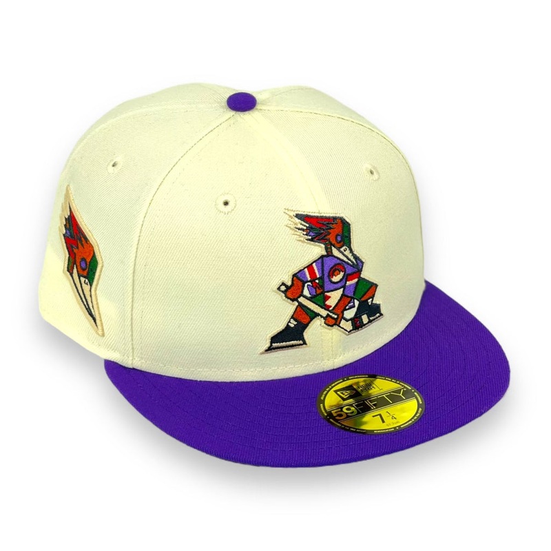 TUCSON ROADRUNNERS (OFF-WHITE) NEW ERA 59FIFTY FITTED (GREEN UNDER VISOR) 67/8