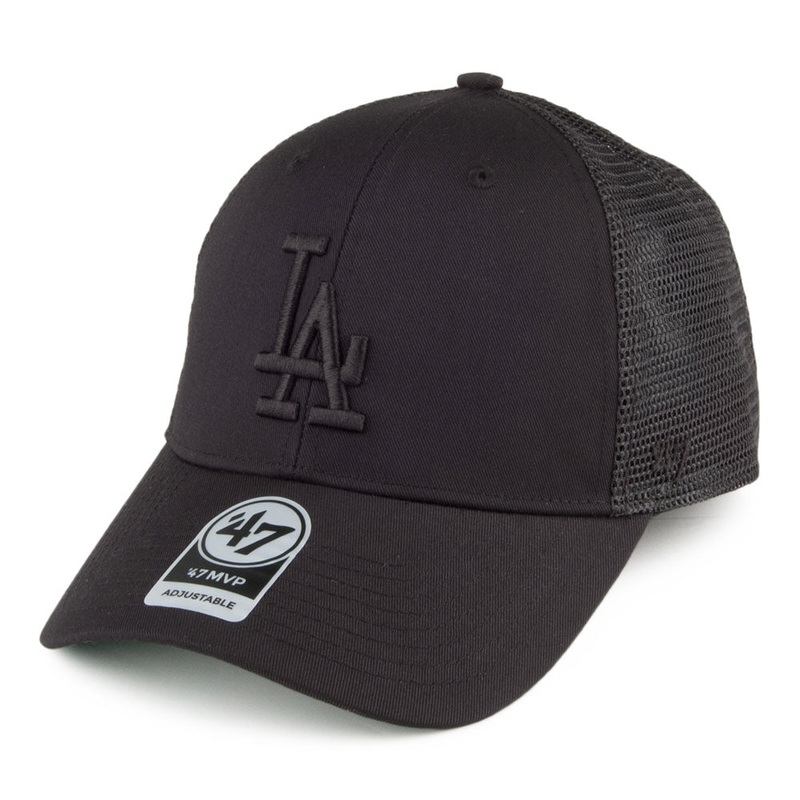 47 Brand L.A. Dodgers Trucker Cap – MLB Branson MVP – Black Adjustable