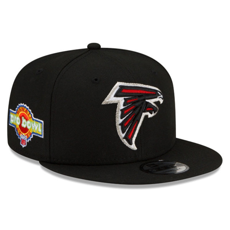 Atlanta Falcons Exclusive New Era 1994 Pro Bowl PATCH-UP Snapback Hat – Black