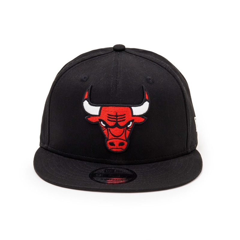 Chicago Bulls Logo Black 9FIFTY Cap S-M