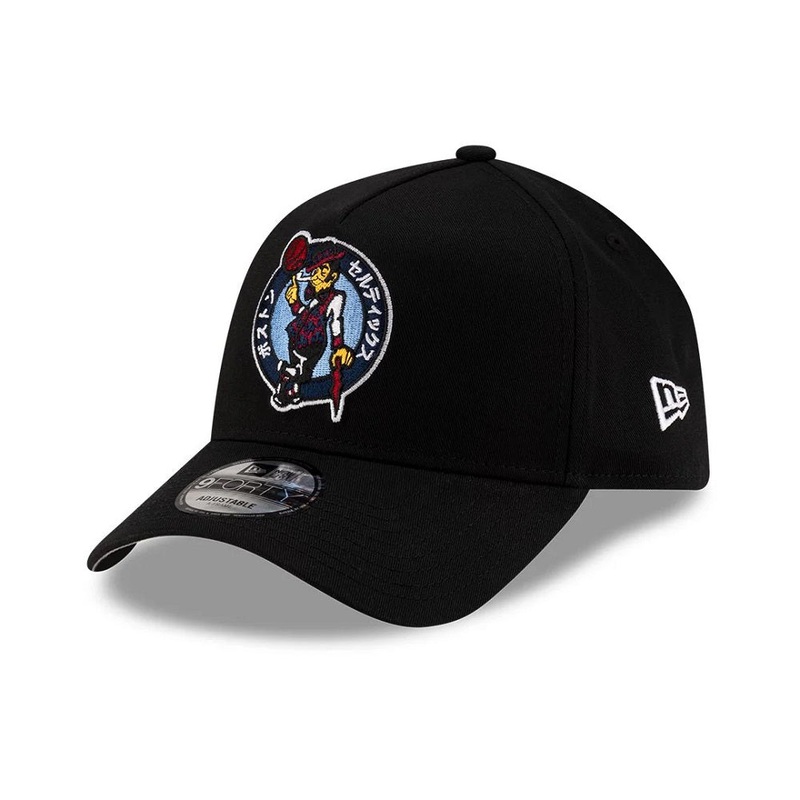 Boston Celtics 9FORTY A-Frame Hyperfly Black Cap One Size