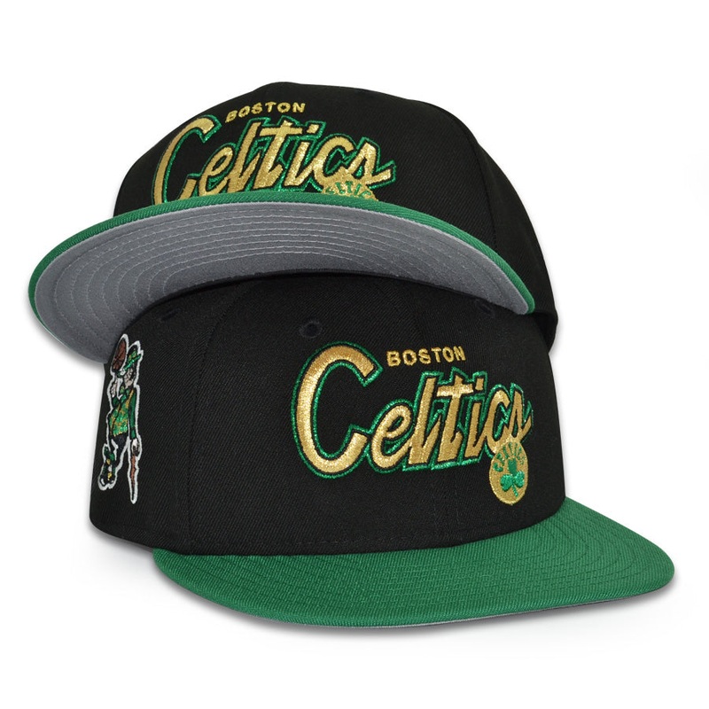 Boston Celtics “THE DYNASTY” Exclusive New Era 59Fifty Fitted Hat – Black/Kelly 6 7/8