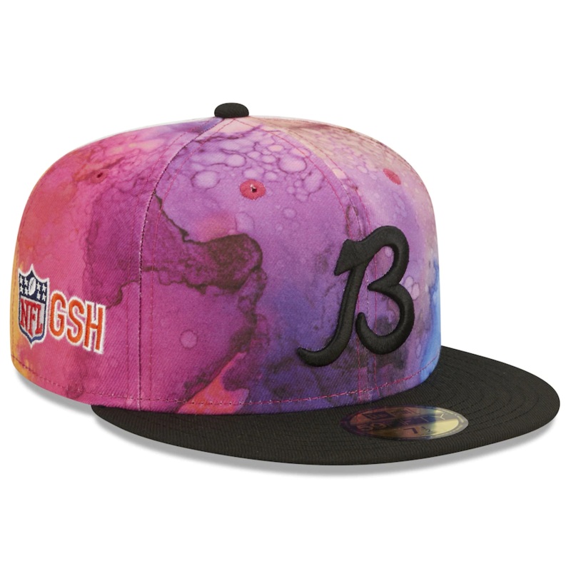 New Era Chicago Bears Alternate Logo NFL Crucial Catch 2022 Ink Dye 59FIFTY Fitted Hat