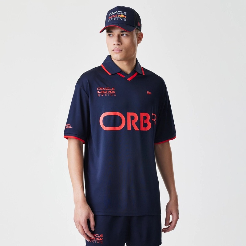 Red Bull Racing Graphic Dark Blue Football Jersey XS
