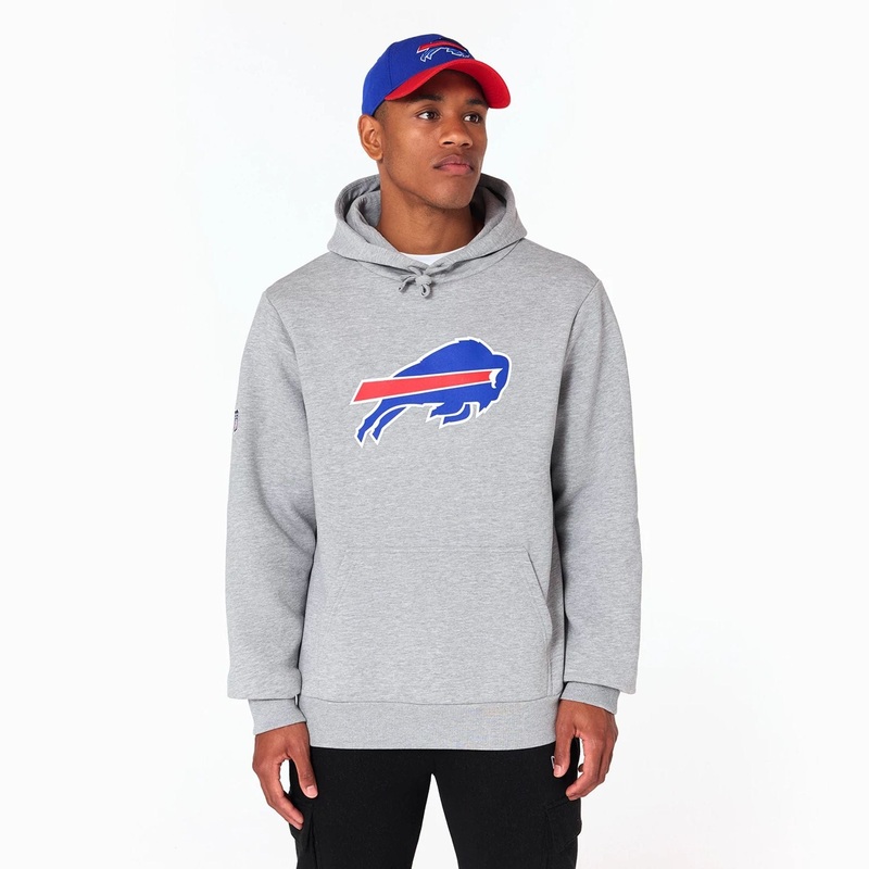 Buffalo Bills NFL Grey Pullover Hoodie XS