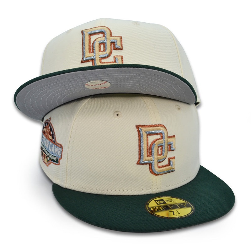 Washington Nationals “CROWN ABOUT NOTHING” Exclusive New Era 59Fifty Fitted Hat – Chrome/DkGreen 6 7/8